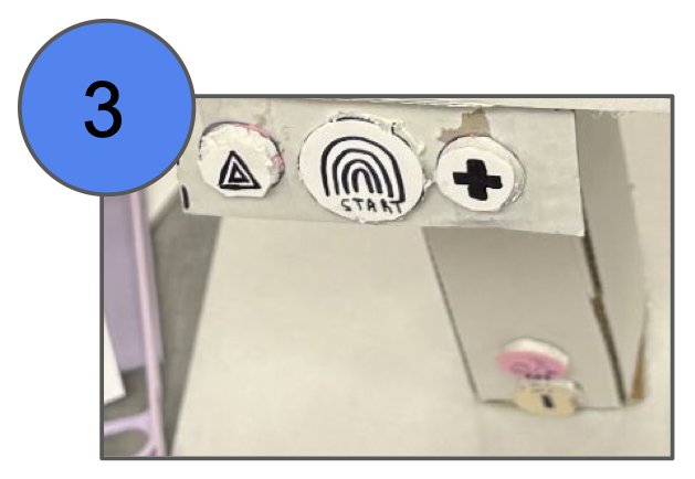 Iteration 3: separate hazard and emergency buttons beside the Start button