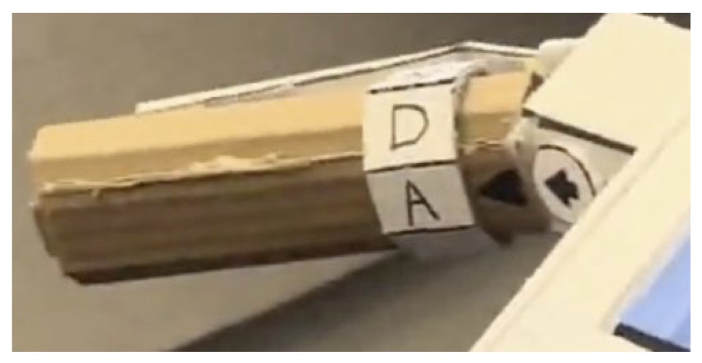 Left handle with a gear ring showing the D and A positions