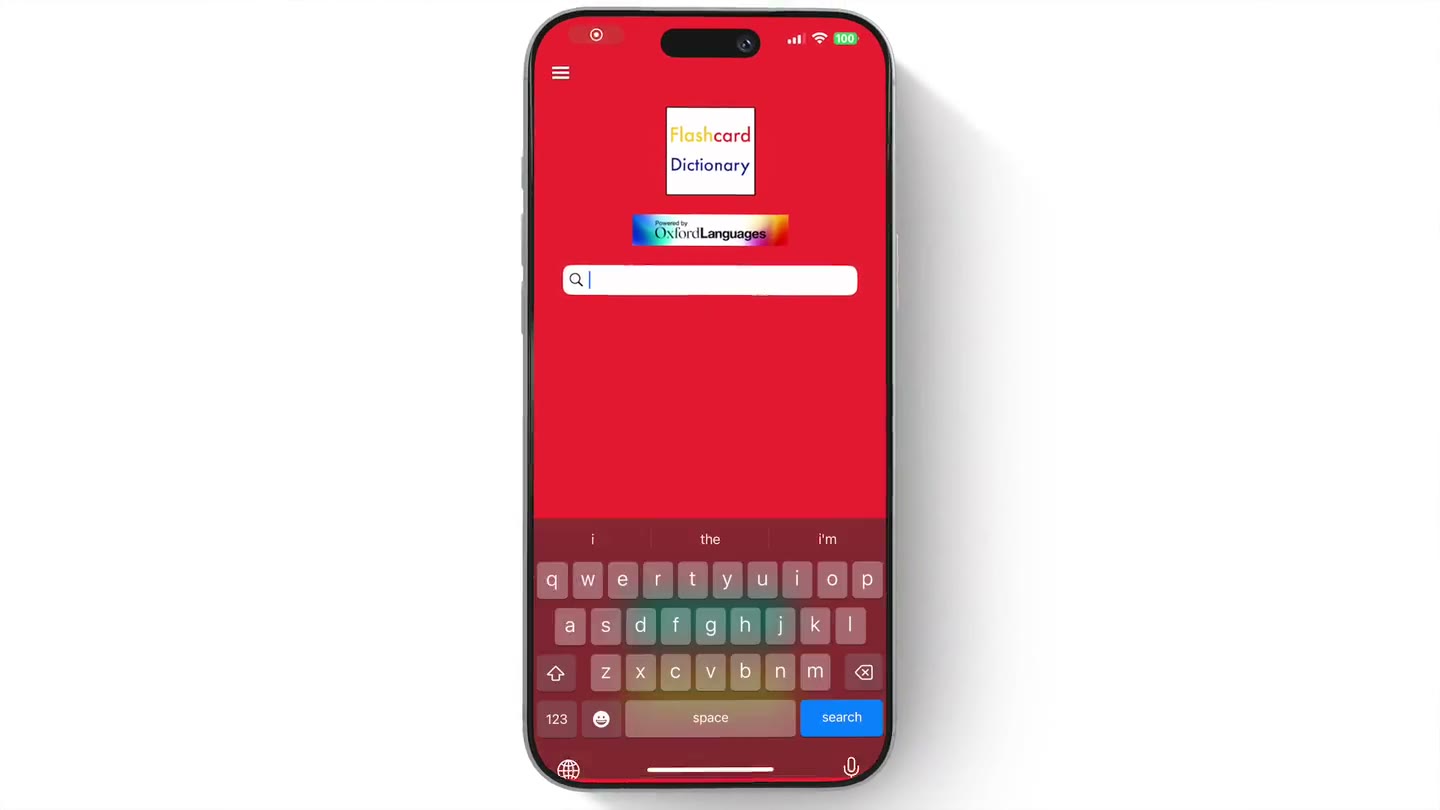 The Flashcard Dictionary iOS app